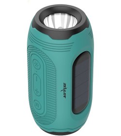 Resim Wezone Zealot A4 Dış Mekan Bluetooth Hoparlörü: Güneş Enerjisi İle Şarj Edilebilir, 8 Saat Çalma Süresi, Canlı Bas, Işıklı Fonksiyonlu Mavi 