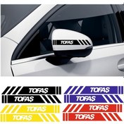 Resim Tofaş Tipo Yan Dikiz Aynası Şerit Sticker Araca Özel 