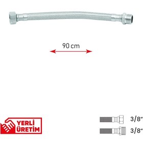 Resim GGama Bağlantı ve Batarya Hortumu - 3/8 N İnç 90 CM 