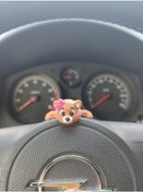 Resim Sevimli Kurdeleli Ayı Torpido Süsü Dikiz Ayna Süsü 