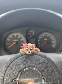 Resim Sevimli Kurdeleli Ayı Torpido Süsü Dikiz Ayna Süsü 