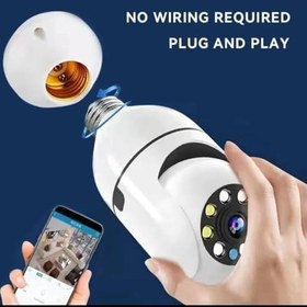 Resim Ampul Kamera Harekete Duyarlı Gece Görüşlü Kablosuz Bebek Izleme Kamerası Güvenlik Akıllı Wifi 360hd 