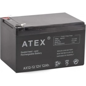 Resim Atex AX-12V 12AH Bakımsız Kuru Akü 