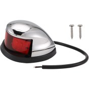 Resim Quartz Realm 1pcs 12V Gezinme Işıkları LED Çinko Alaşım Yay Işık Deniz Teknesi LED Kırmızı Yeşil Pontoons Yelken Sinyal Işıkları (Yurt Dışından) 