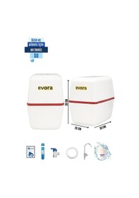 Resim 5 Aşamalı 10 Lt Beyaz Kapalı Oval Kasa Pompasız Su Arıtma Cihazı 