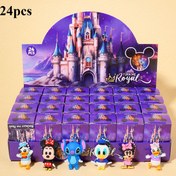 Resim 24 adet Mickey Mouse ve Arkadaşları Figürleri - Canlı Mor Kalesi, Minnie, Goofy ve Daha Fazlası - Ev Partisi Dekoru, Doğum Günü Hediyeleri ve Koleksiyonlu Gösterimler için İdeal 