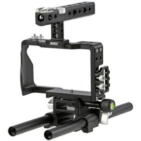 Resim Ayex Sony A6000 A6300 A6500 Için C6 Camera Cage Kamera Kafesi 