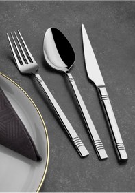 Resim Arsel Asya Sade 89 Parça 12 Kişilik Çatal Kaşık Bıçak Seti Ve Servis Takımı 304 Kalite Altın 