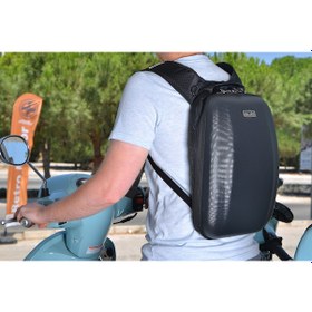 Resim Polycarbon Motosiklet Bilgisayar Laptop Tablet Sırt Çantası 