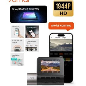 Resim 70MAI Dash Cam A510 Araç İçi Kamera 2024 