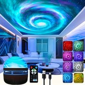 Resim Kuzey Işıkları Yıldızlı Gökyüzü Projektörü, Uzaktan Kumandalı LED Yıldız Projeksiyonu, 16 Aydınlatma Efektli Galaksi Yıldız Projektörü - Kamp, Düğün Dekoru, Parti Süslemesi, Ev Dekorasyonu, Sevgililer Günü Hediyesi, USB Bağlantılı Gece Lambası 