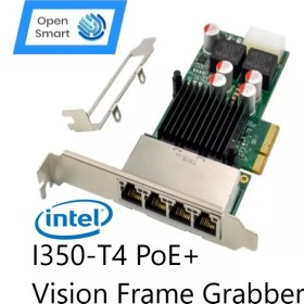 Resim Intel I350AM4 Quad Port 1gbe Poe+ Vision Frame Grabber Nic Adapter - OPS7246NT 