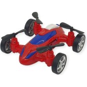 Resim Sürtmeli Drone Araba Hareketli Pervane - Kırmızı Çok Renkli 