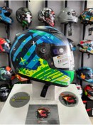 Resim Sway SW 815K ALIEN Blue Green Full Face Çocuk Kaskı 