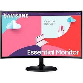 Resim Samsung Essential LS24C362EAUXUF 24" 4 MS 75 Hz FreeSync Full HD Curved VA LED Monitör 