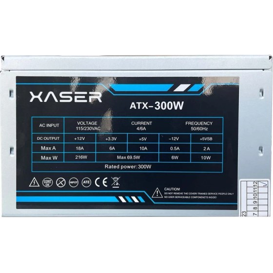 Xaser Xaser XS300 300W 8 cm Fanlı Power Supply Güç Kaynağı Fiyatı ve ...