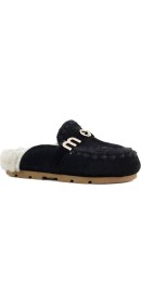 Resim Mou Kadın Terlik/ Panduf ( Ev ) MU.FW431000A Bkbk Mou Wınter Bıo Slıde - Logo Black 