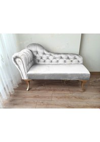 Resim Dekoratif Bihter Koltuğu Kirli Beyaz Josephine Gold Ayak Karışık Çok Renkli 