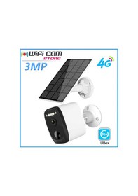 Resim 4g Sim Kartlı 1080p Sabit Solar Güneş Enerjili Kamera 3mp 