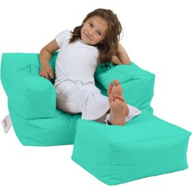 Resim earmut Çocuk Tekli Çok Amaçlı Koltuk Turkuaz 