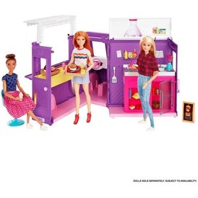 Resim Barbie'nin Yemek Arabası Oyun Seti Gmw07 Çok Renkli 