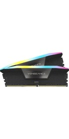 Resim Corsair Vengeance Rgb Ddr5 Ram 96GB (2X48GB) 5600MHZ CL40 Intel Xmp Icue Uyumlu Bilgisayar Belleği - Siyah (CMH96GX5M2B5600C40) 