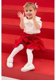Resim Defacto Bebe Yaka Penye Tişört Kız Bebek G9983a526smwt16 Beyaz-wt16 