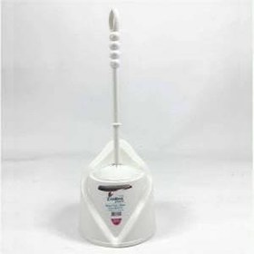 Resim Klozet Fırçası Takımı Zambak Plastik 14x15x37 Kullanışlı Etkili 