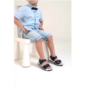 Resim Prego Arzen Ortapedi Termo Kaymaz Taban Cırtlı Erkek Çocuk Sandalet Laci Laci 
