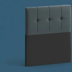 Resim Mobpazar Helena Tek Kişilik Baza Başlığı 100x100 cm Antrasit Renk Suntalam Malzemeden Modern Tasarım 