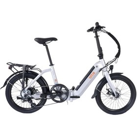 Resim Alba Fold X Step Thru Katlanır Elektrikli Bisiklet (Gümüş) Hd 