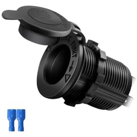 Resim Oto Çakmak Fiş Çakmaklık Dişi Pano Tip 30Mm Şase Monteli Fişli 1 Adet N11.64 