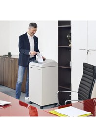 Resim Kobra 310 Ts Hs-6 0,8 X 5 Mm Çapraz Kesim Yüksek Güvenlik Evrak İmha Makinesi 150 Litre 