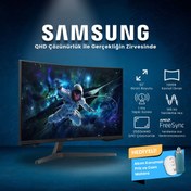 Resim Samsung 32 Inç 2k Qhd 1ms 165hz Freesync Hdr10 1ms Va 1000r Kavisli Gaming Monitör Siyah-ls32cg552euxuf 