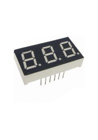 Resim 0.28 İnç 3 Basamaklı Kırmızı Anot 7 Segment Gösterge - 5 Adet 