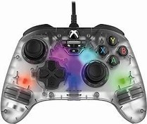 Resim Snakebyte Gamepad RGB X şeffaf - lisanslı, kablolu Xbox Series X|S & PC Controller, hassas Hall efekt sensörleri, RGB aydınlatma (şeffaf) 