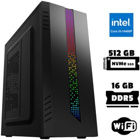 Resim XASER Xsr942 i5 14400F 16GB DDR5 Ram 512GB M.2 NVMe SSD 2GB GT610 Masaüstü Ofis Bilgisayarı 