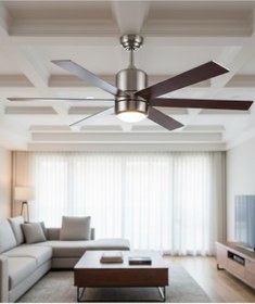 Resim Kendal Dekoratif Tavan Vantilatör - 60W – 48" Metal– KCF285 - Beyaz 