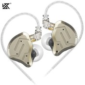 Resim Kz Zsn Pro 2 Hibrit Sürücü 1ba + 1dd Kulak İçi Metal Kulaklık Hıfı Bas Kulaklık Gold No Mic 