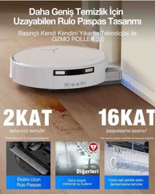 Resim Ecovacs Deebot T90 Omni Robot Süpürge Ve Paspas Gri 