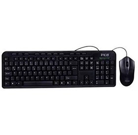 Resim Inca IMK-375T Q Türkçe Kablolu USB Multimedya Siyah Klavye ve Mouse Seti 