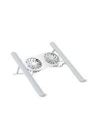 Resim Powermaster Pm-24572 Çift Fanlı Taşınabilir Alüminyum Notebook Soğutucu Stand 