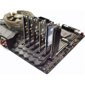 Resim Ecovibe 9143 M.2 Nvme SSD Ngff To Pcie 3.0 X1 Adaptör Pcıe Ten Pcı-E 3.0 1x Destekli Yalnızca M.2 Pcı-E M Key Ssd'yi Destekler, M.2 Sata B Key Ssd'yi Desteklemez. M Key Kart Çevirici Dönüştürücü 