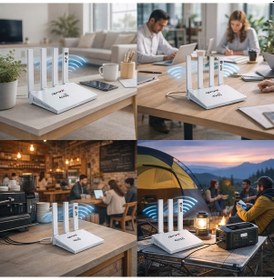 Resim Apx-cpf906 4g 1 Port Wifi Router Taşınabilir Modem Yüksek Hızlı İnternet 