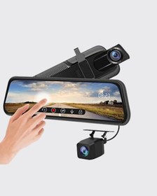 Resim Ultra Geniş Açılı Araç Kamerası Dokunmatik Ayna Kayıtlı 