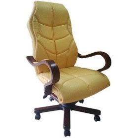 Resim Koltukstilim Aron Sr Ahşap Makam Koltuğu Sarı 