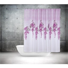 Resim Tropik Banyo Duş Perdesi 7359 Model Çift Kanat 2X110X200Cm Çok Renkli 