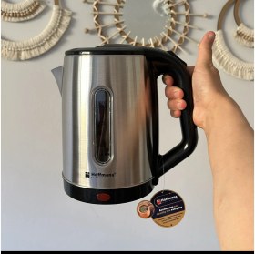 Resim Gri Renkli Şık Su Isıtıcı Kettle, Pratik ve Kullanışlı Tasarım 