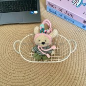 Resim Silver1 Sevimli Renkli Ip Peluş Ayı Kolye El Yapımı Oyuncaklar Küçük Bebek Çanta Çekicilik Sevimli Bebek Cep Telefonu Çekicilik (Yurt Dışından) 