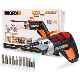 Resim WORX WX252 4Volt/1.5Ah. Li-ion Şarjlı Tornavida + 10 adet Bits Uç 
